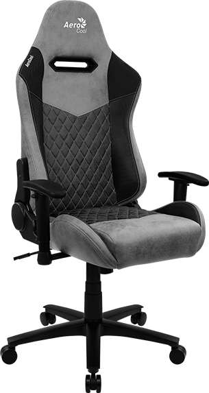 Aerocool DUKE AeroSuede - Universal-Gamingstuhl - 150 kg - 125 kg - Nylon - Stahl - Schwarz - Grau