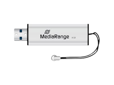 MediaRange MR914 USB-Stick 8 GB USB Typ-A 3.2 Gen 1 (3.1 Gen 1) Schwarz, Silber