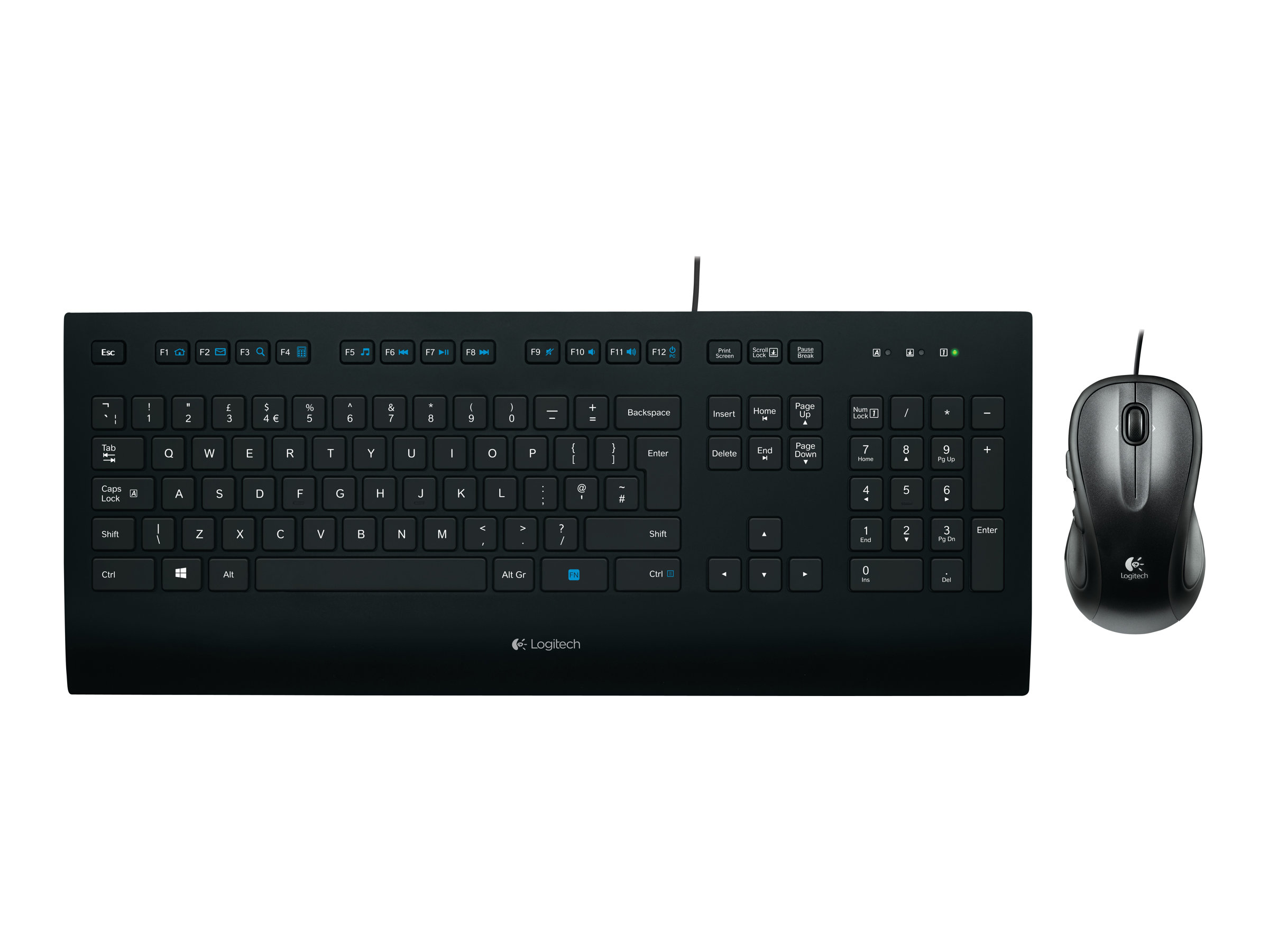 Logitech K280E Pro f/ Business Tastatur Büro USB QWERTZ Deutsch Schwarz