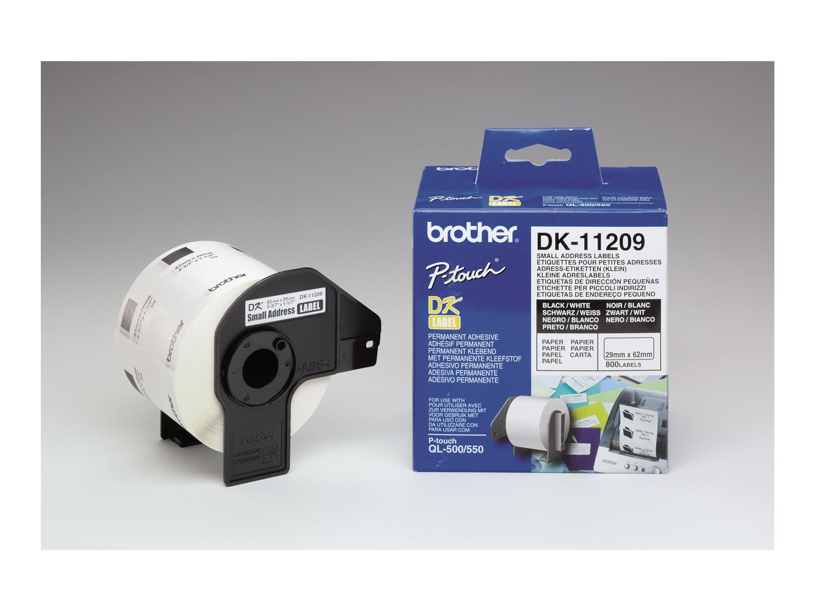 Brother Etiketten DK11209 P-Touch, Adressetiketten 62x29mm