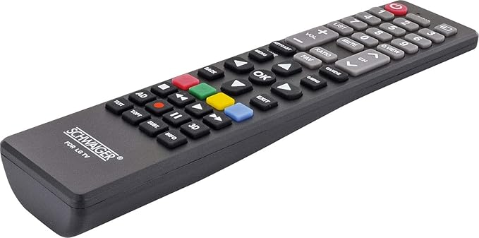 Schwaiger Fernbedienung für LG TVs, schwarz, 49 Tasten
