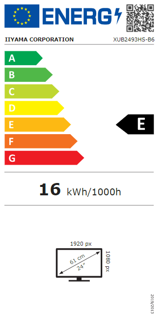 iiyama ProLite XUB2493HS-B6 Computerbildschirm 60,5 cm (23.8") 1920 x 1080 Pixel Full HD LED Schwarz iiyama ProLite XUB2493HS-B6 Computerbildschirm 60,5 cm (23.8") 1920 x 1080 Pixel Full HD LED Schwarz