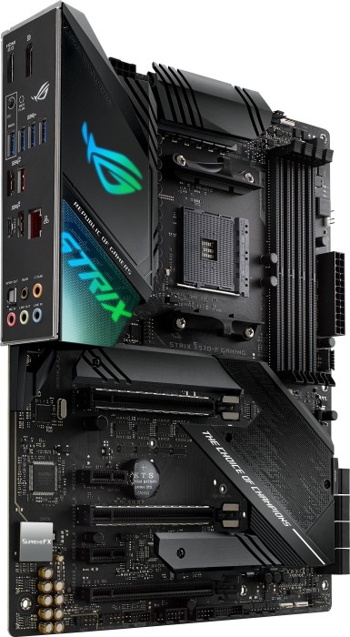 ASUS ROG Strix X570-F Gaming - Motherboard - ATX - Socket AM4 - AMD X570 Chipsatz - USB-C Gen2, USB 3.2 Gen 1, USB 3.2 Gen 2 - Gigabit LAN - Onboard-Grafik (CPU erforderlich) ASUS ROG Strix X570-F Gaming - Motherboard - ATX - Socket AM4 - AMD X570 Chipsatz - USB-C Gen2, USB 3.2 Gen 1, USB 3.2 Gen 2 - Gigabit LAN - Onboard-Grafik (CPU erforderlich)