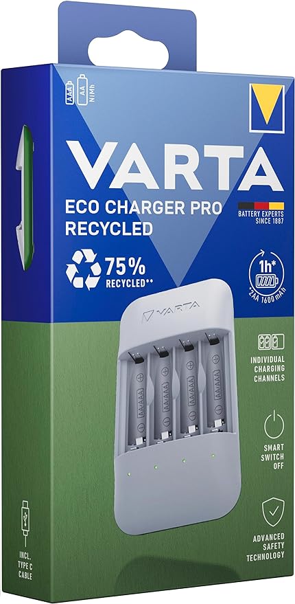 Varta Ladegerät Eco Charger Pro Recycled