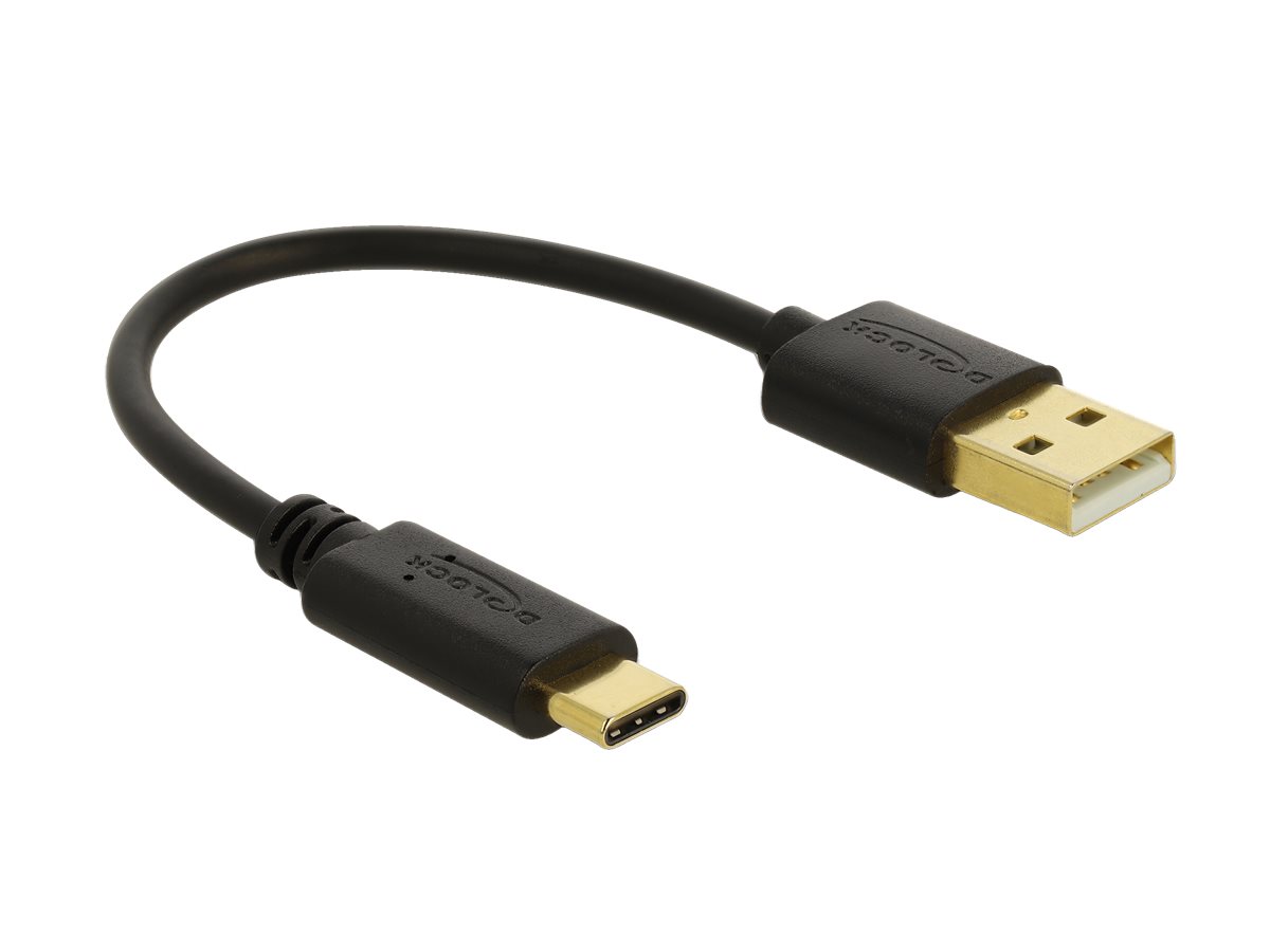 Delock USB Ladekabel Typ-A zu USB Type-C™ 15 cm