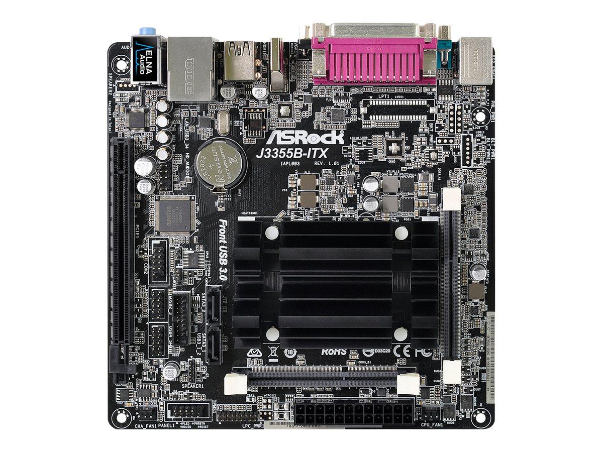 ASRock J3355B-ITX - Motherboard - Mini-ITX - Intel Celeron J3355 - USB 3.0 - Gigabit LAN - Onboard-Grafik - HD Audio (8-Kanal)