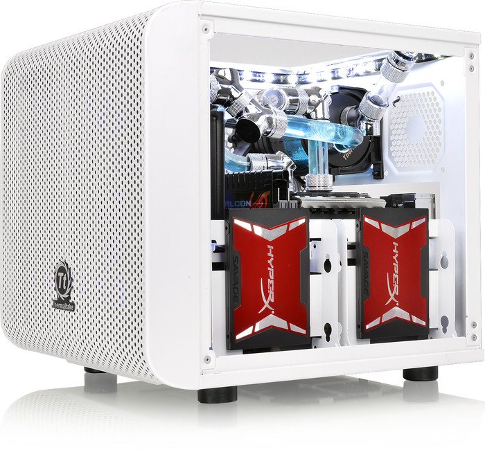 Thermaltake Core V1 Snow Edition - Tower - Mini-ITX - ohne Netzteil (PS/2)