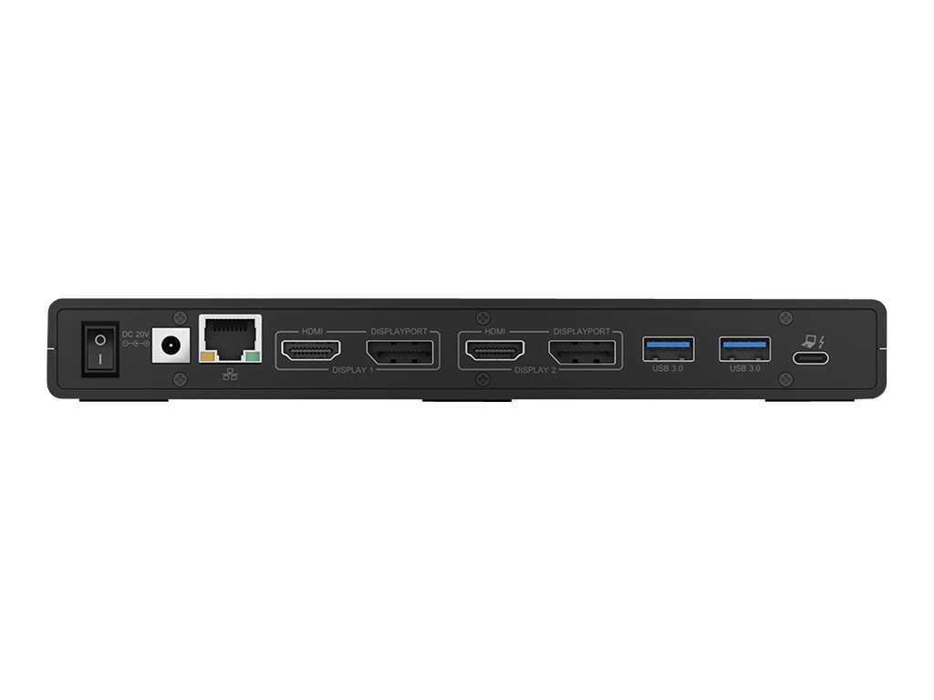 ICY BOX IB-DK2245AC Kabelgebunden USB 3.2 Gen 1 (3.1 Gen 1) Type-C Schwarz