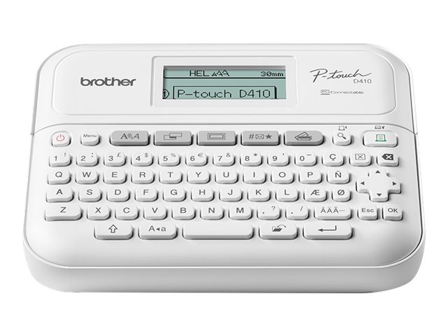Brother PT-D410 Etikettendrucker Wärmeübertragung 180 x 180 DPI 20 mm/sek Kabelgebunden TZe QWERTY