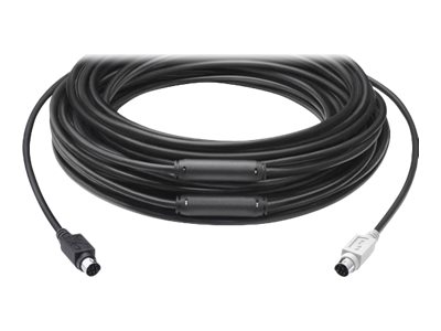 Logitech 939-001490 PS/2-Kabel 15 m 6-p Mini-DIN Schwarz