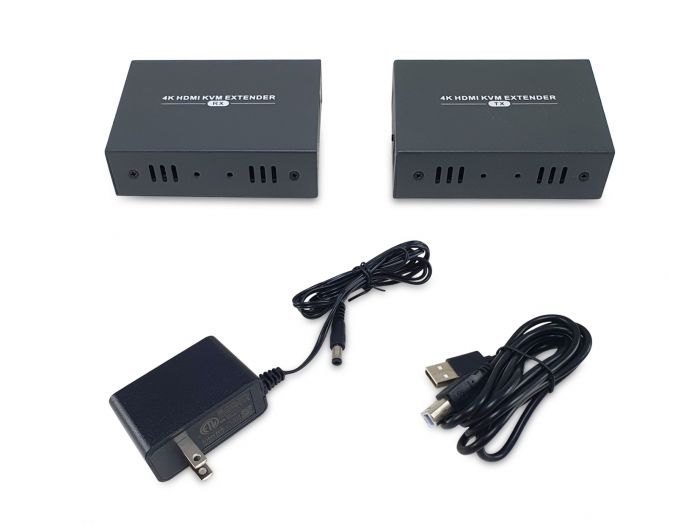 LevelOne HDMI over Cat.5/6 Extender kit 4K 100m schwarz