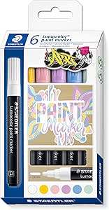 STAEDTLER Acrylmarker Lumocolor 6er-Set pastellfarbig - Bürokleinmaterial STAEDTLER Acrylmarker Lumocolor 6er-Set pastellfarbig - Bürokleinmaterial