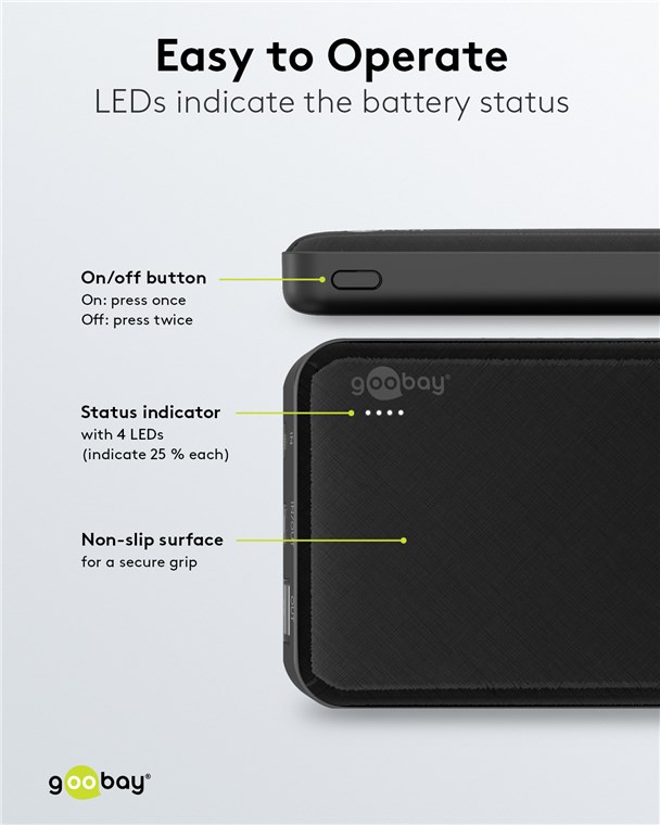 Powerbank Slimline 10.000 mAh Powerbank Slimline 10.000 mAh
