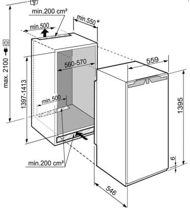 Liebherr Einbau Kühl- Gefrierkombi FT IRBd4551-20  wh  C