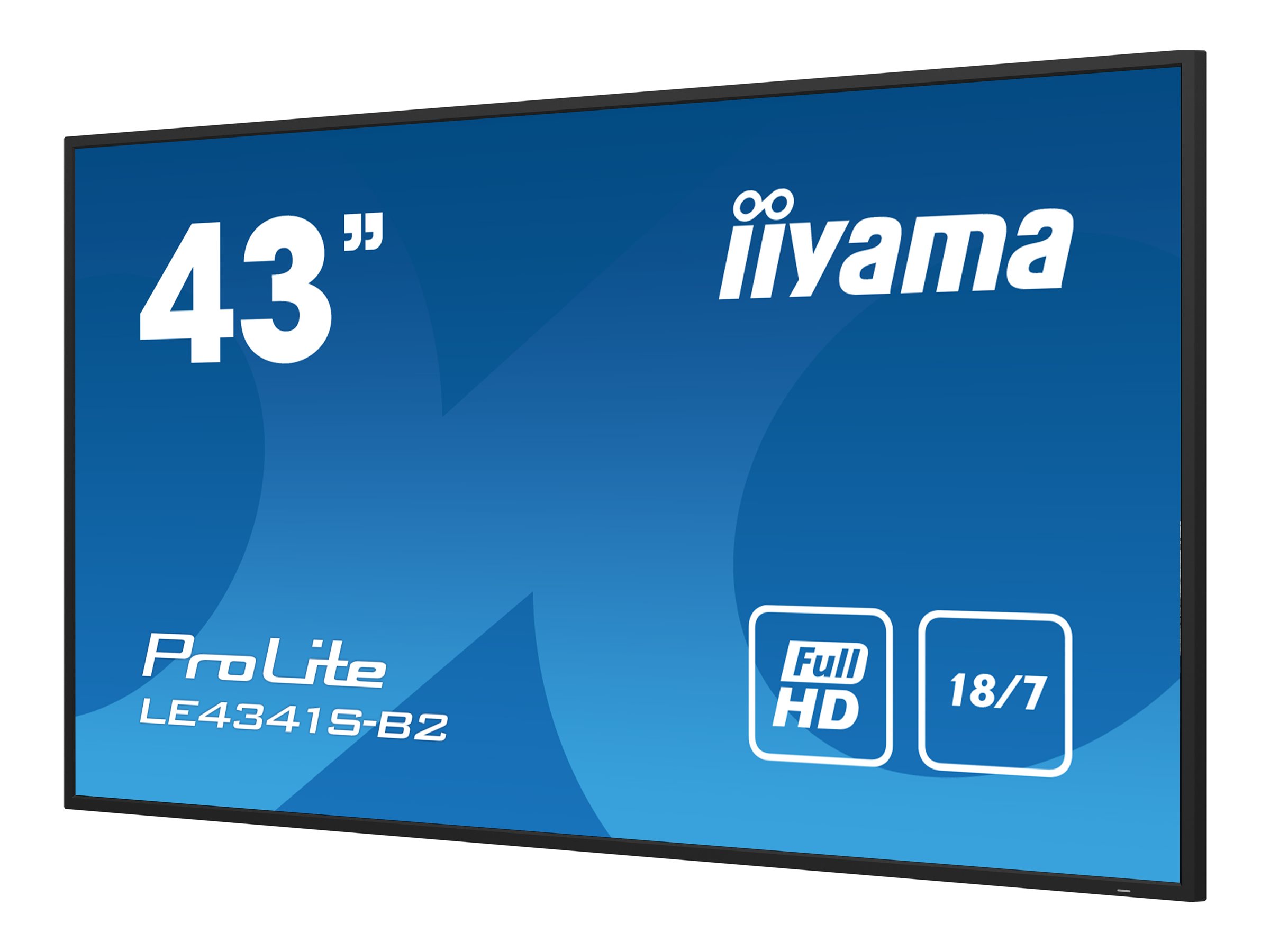 iiyama PROLITE LE4341S-B2 Digital Signage Flachbildschirm 108 cm (42.5") LCD 350 cd/m² Full HD Schwarz 18/7