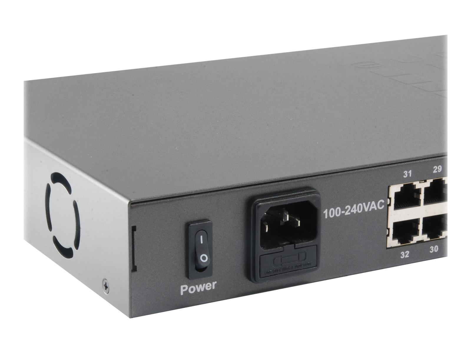 LevelOne FGP-3400W760 Netzwerk-Switch Unmanaged Fast Ethernet (10/100) Power over Ethernet (PoE) Schwarz