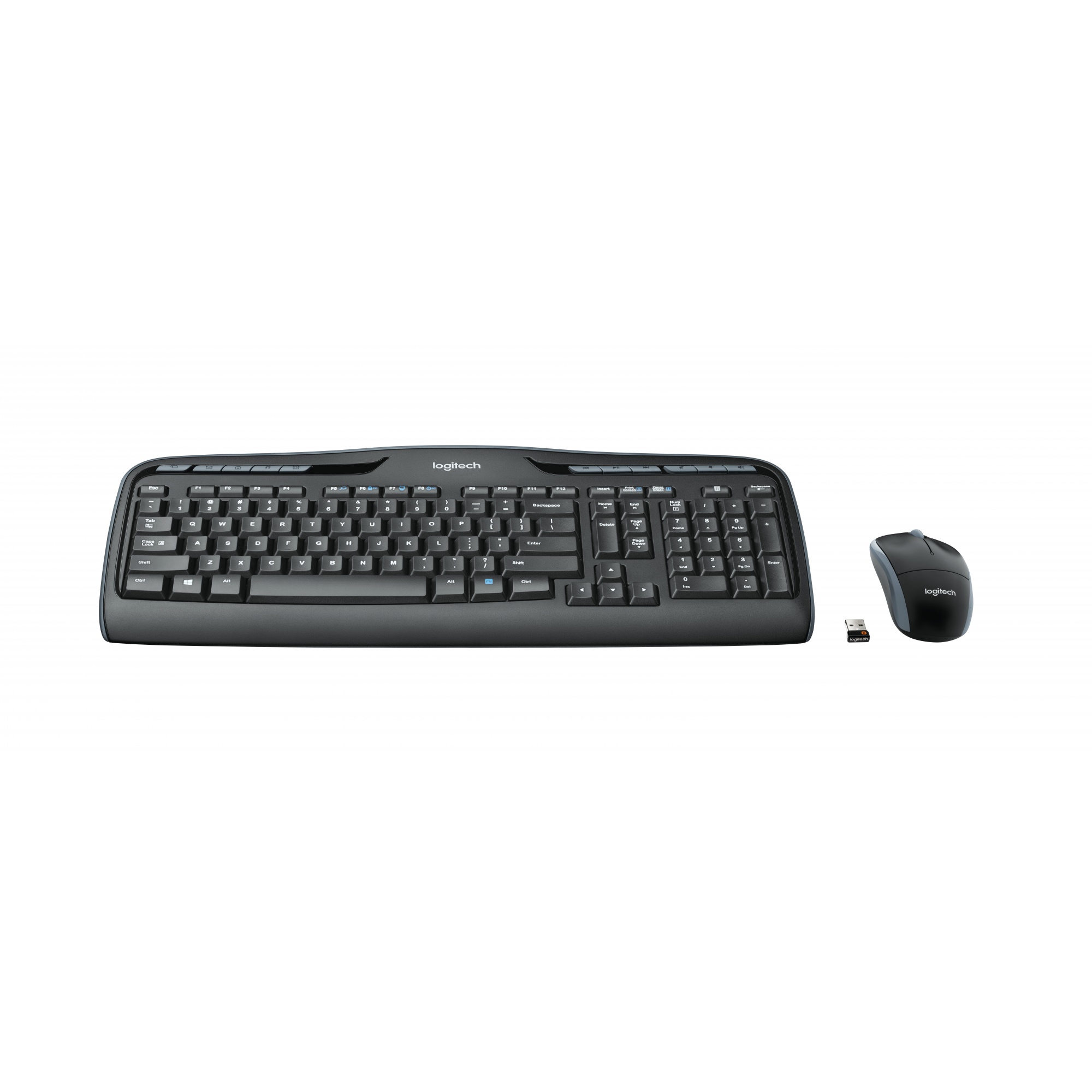 Logitech Wireless Combo MK330 Tastatur Maus enthalten Büro USB QWERTZ Deutsch Schwarz