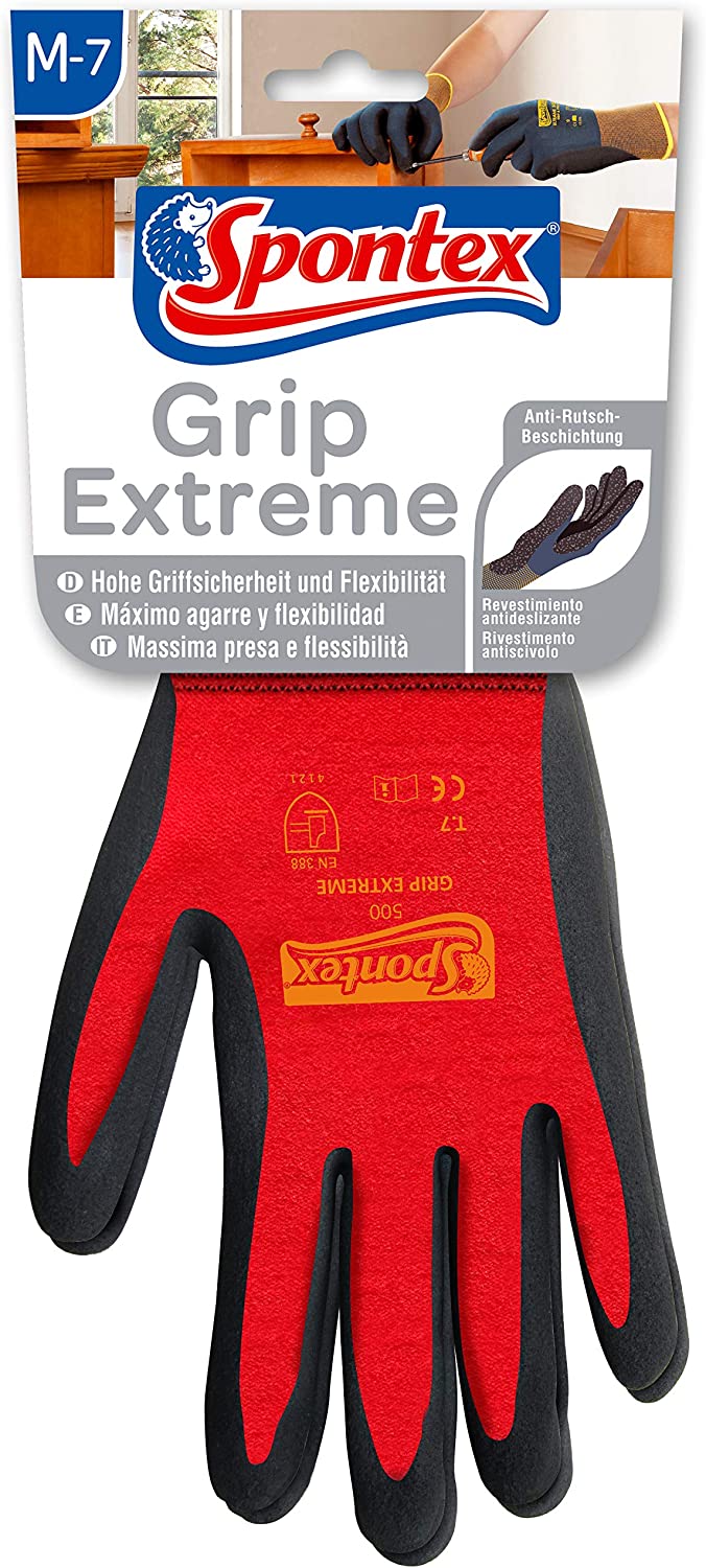 Spontex Arbeitshandschuhe Grip Extreme Gr. M farb. sortiert