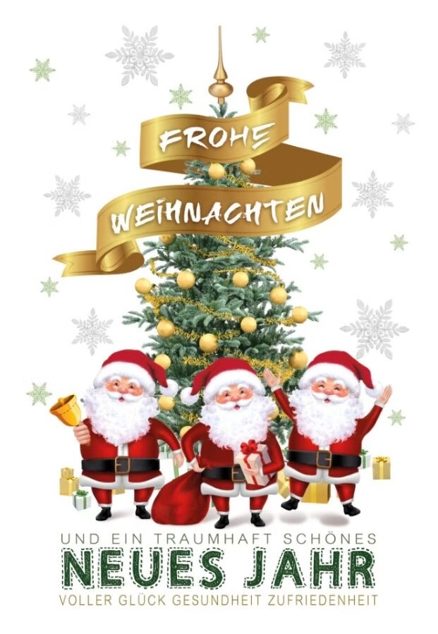 Weihnachtskarten - 100 Stück - 6 Motive