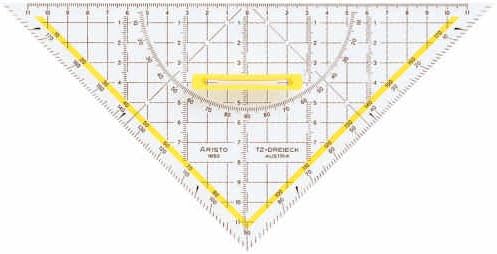 ARISTO TZ-Dreieck 25cm Facette Tuschenoppen 10Stk.