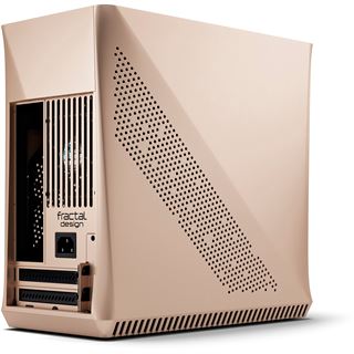 Fractal Design Era ITX - Midi Tower - PC - Aluminium - Stahl - Gehärtetes Glas - Gold - ITX - 12 cm