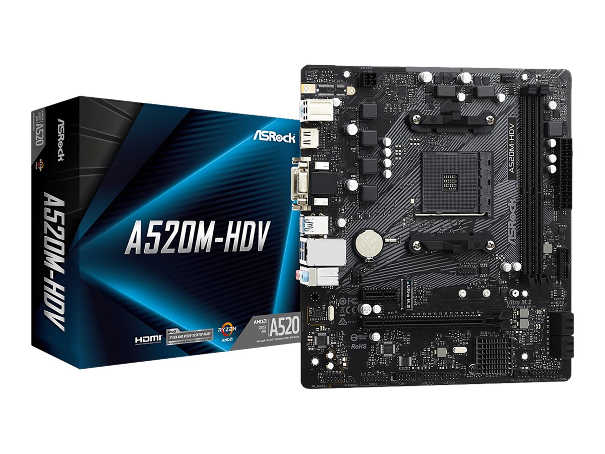 Asrock A520M-HDV Sockel AM4 micro ATX