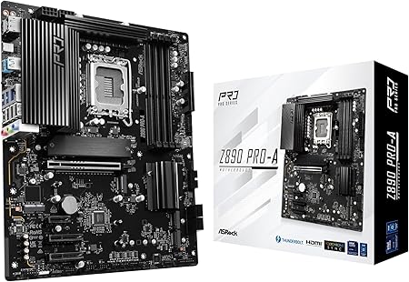ASRock Z890 Pro-A - Motherboard - ATX - LGA1851-Sockel - Z890 Chipsatz - USB4, USB-C 3.2 Gen 2x2, USB 3.2 Gen 1, USB 3.2 Gen 2 - 2.5 Gigabit LAN - Onboard-Grafik (CPU erforderlich)
