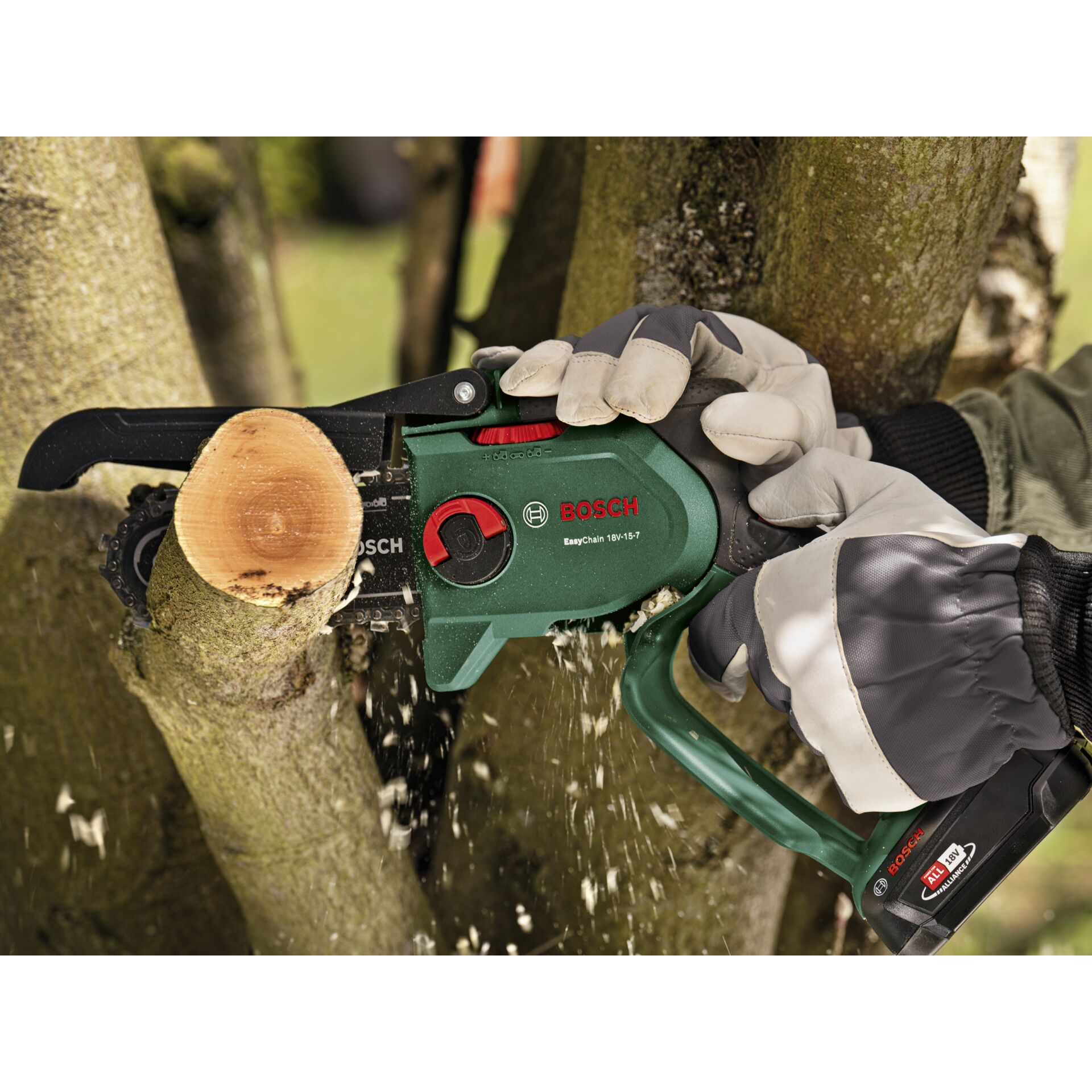 Bosch EasyChain 18V-15-7 Akku-Baumsäge Bosch EasyChain 18V-15-7 Akku-Baumsäge