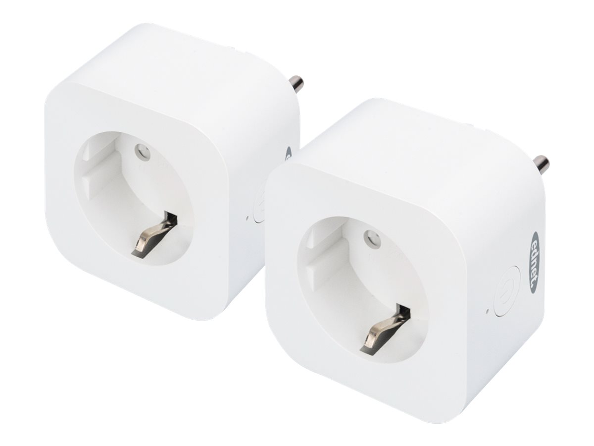 ednet. Voice-controlled socket - Smart-Stecker - kabellos - 802.11b/g/n - 2.4 Ghz - weiß (Packung mit 2) ednet. Voice-controlled socket - Smart-Stecker - kabellos - 802.11b/g/n - 2.4 Ghz - weiß (Packung mit 2)