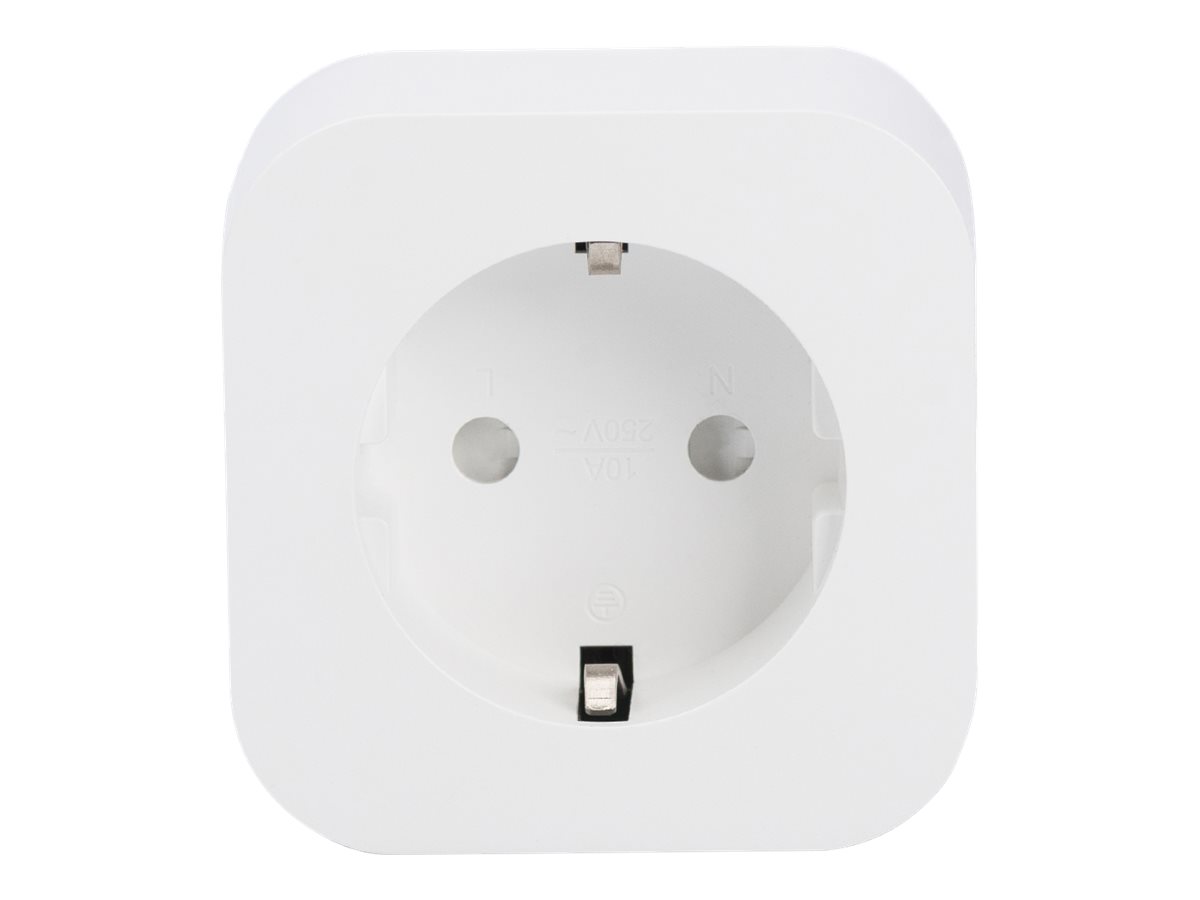 ednet. Voice-controlled socket - Smart-Stecker - kabellos - 802.11b/g/n - 2.4 Ghz - weiß (Packung mit 2)