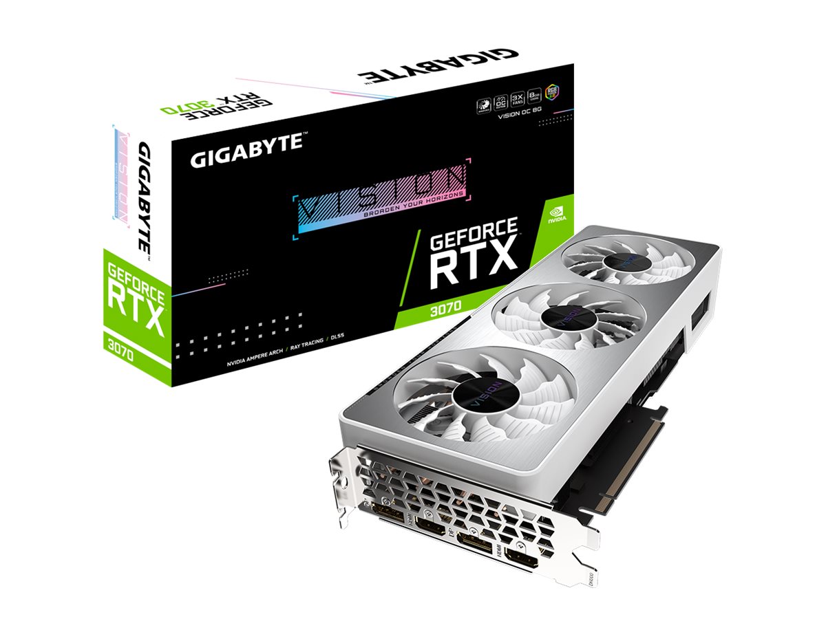 Gigabyte GeForce RTX 3070 VISION OC 8G (rev. 2.0) Gigabyte GeForce RTX 3070 VISION OC 8G (rev. 2.0)