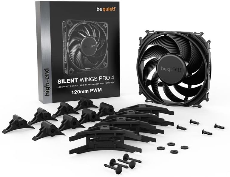 be quiet! SILENT WINGS PRO 4 | 120mm PWM Computergehäuse Ventilator 12 cm Schwarz 1 Stück(e)
