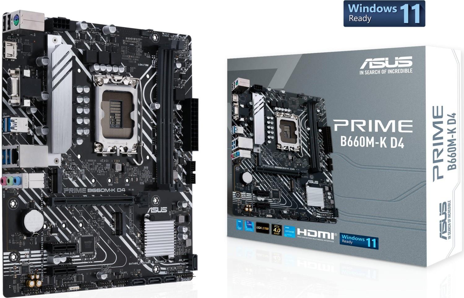ASUS PRIME B660M-K D4 Intel B660 LGA 1700 micro ATX