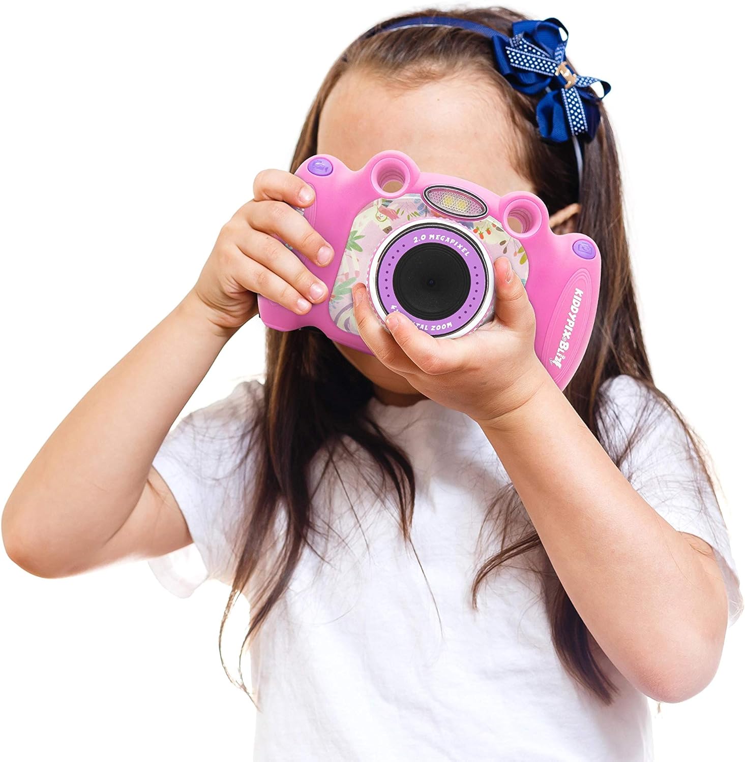Kiddypix 'Blizz' Kinderkamera mit Webcam-Funktion, gummierte Außenseite, Integrierte Spiele, Pink Kiddypix 'Blizz' Kinderkamera mit Webcam-Funktion, gummierte Außenseite, Integrierte Spiele, Pink