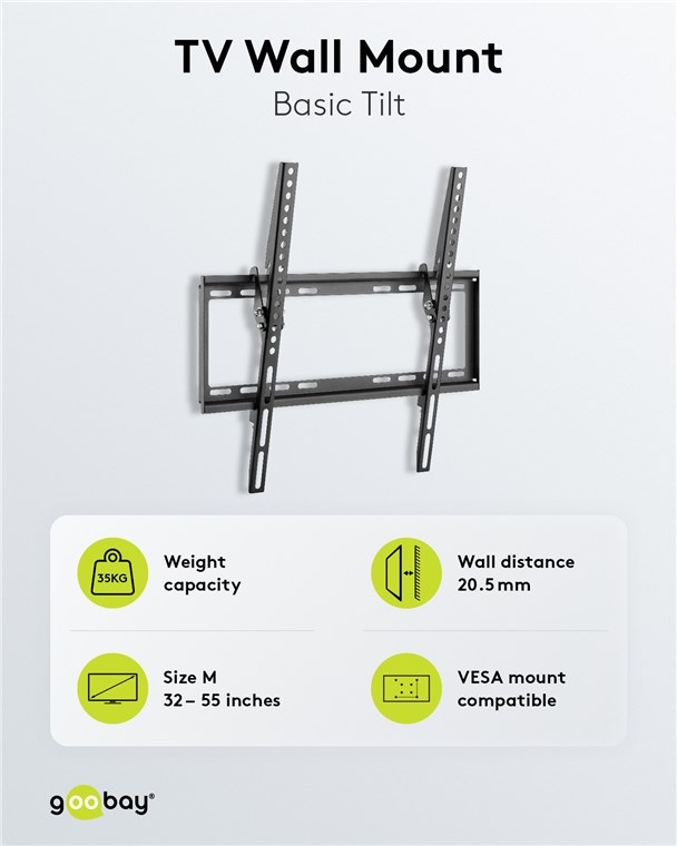 TV-Wandhalterung Basic TILT (M) TV-Wandhalterung Basic TILT (M)