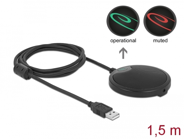 DELOCK USB Kondensator Mikro Omnidirektional für Konferenzen