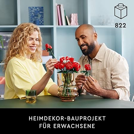 LEGO Botanicals Rosenstrauß - Kunstblumen als Zimmer-Deko - Botanik Kollektion Set für Erwachsene - Geschenk für Partner, Freundin oder Freund - Künstliche Pflanzen 10328 LEGO Botanicals Rosenstrauß - Kunstblumen als Zimmer-Deko - Botanik Kollektion Set für Erwachsene - Geschenk für Partner, Freundin oder Freund - Künstliche Pflanzen 10328