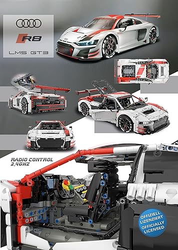JAMARA Audi R8 LMS GT3 1 8 Bricks weiß JAMARA Audi R8 LMS GT3 1 8 Bricks weiß