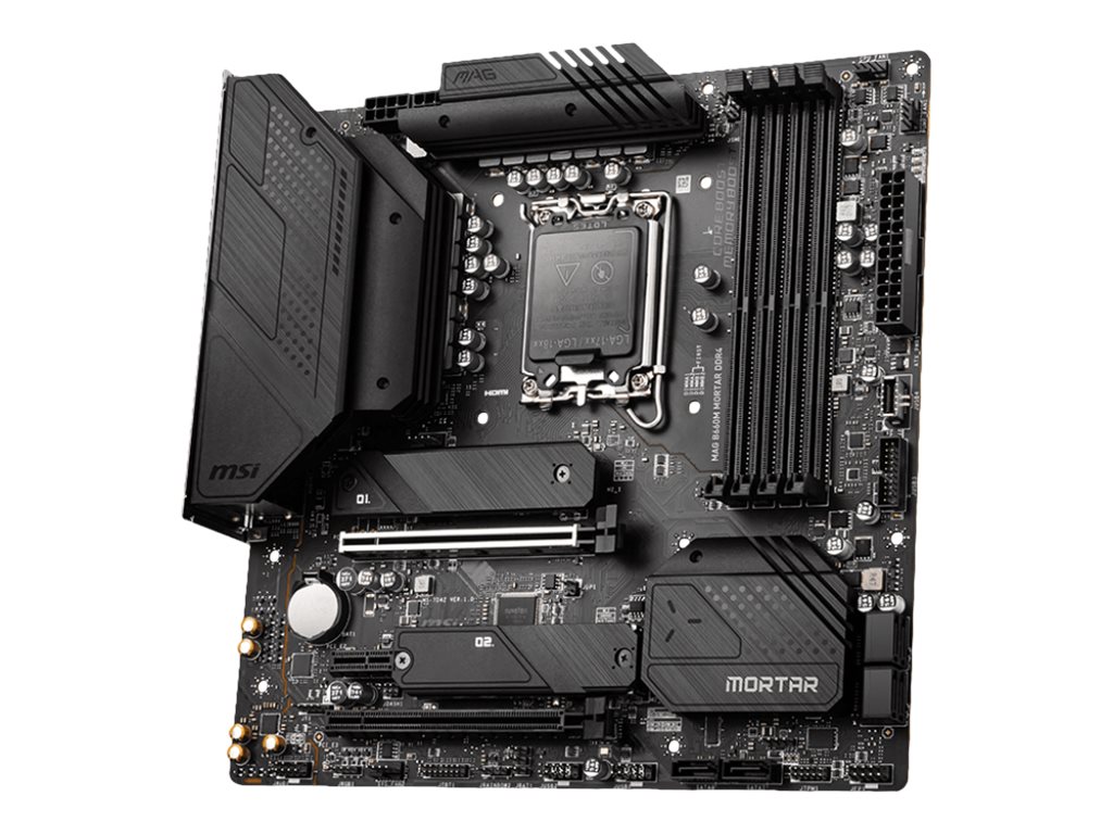 MSI MAG B660M MORTAR DDR4 - Motherboard - micro ATX - LGA1700-Sockel - B660 Chipsatz - USB-C Gen2, USB 3.2 Gen 1, USB 3.2 Gen 2, USB-C Gen 2x2 - 2.5 Gigabit LAN - Onboard-Grafik (CPU erforderlich)