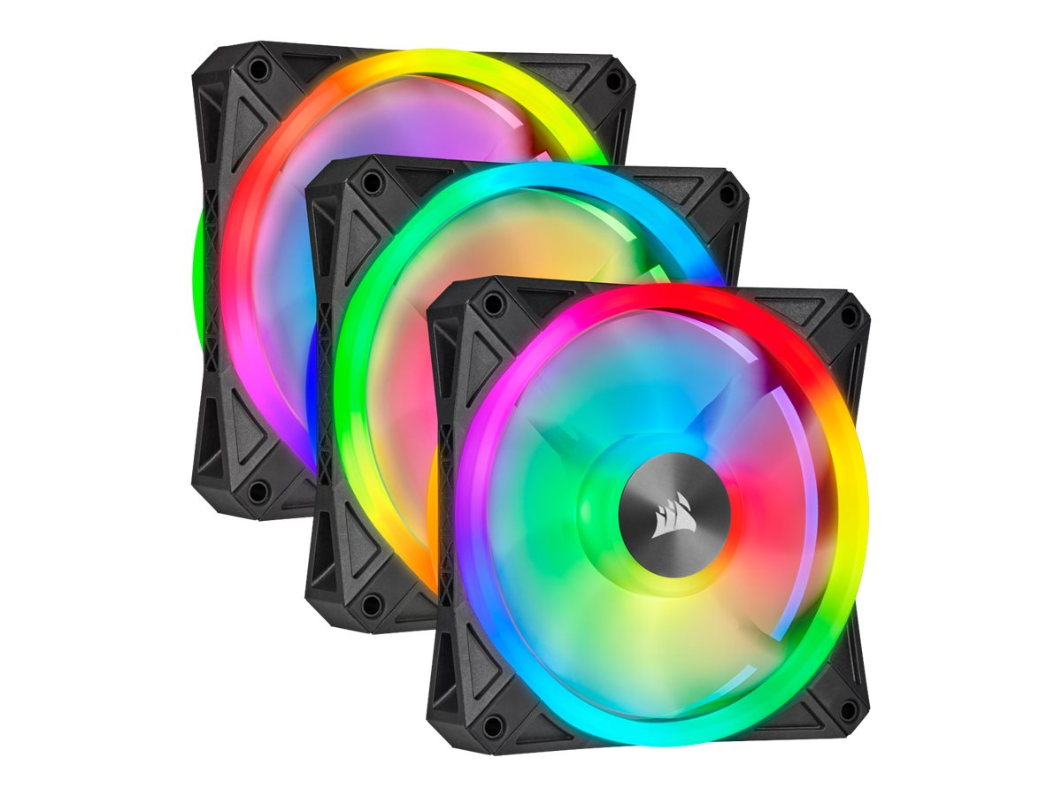 Corsair iCUE QL120 RGB Computergehäuse Ventilator 12 cm Schwarz, Weiß