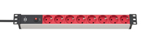 Brennenstuhl Steckdosenleiste Alu-Line 48.3cm 8x 2m rot Brennenstuhl Steckdosenleiste Alu-Line 48.3cm 8x 2m rot