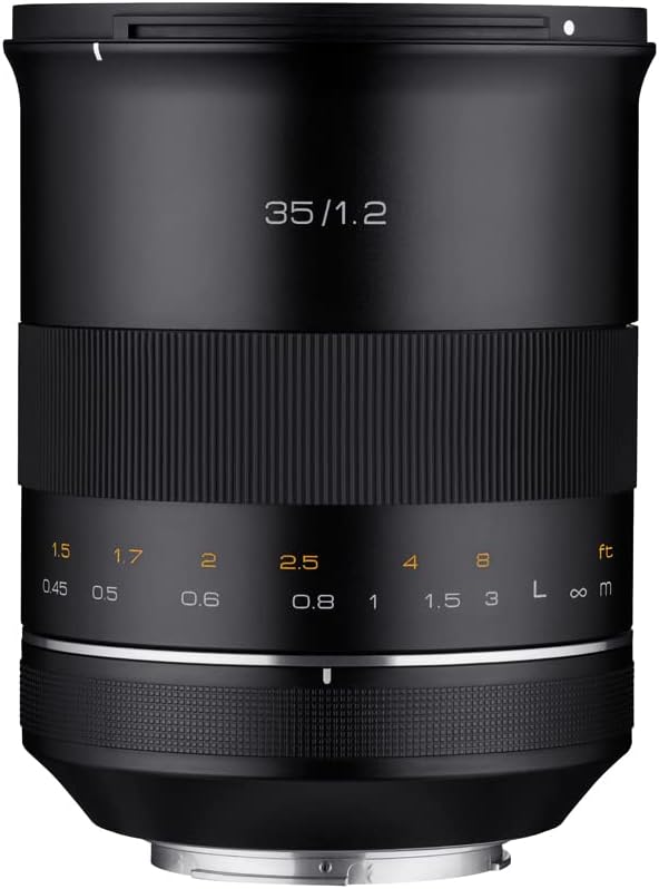 Samyang XP 35mm F1.2 Canon EF - manuelles Weitwinkel Objektiv, 35 mm Festbrennweite für Canon Vollformat & APS-C Kameras mit EF/EF-S Anschluss, für EOS Serie