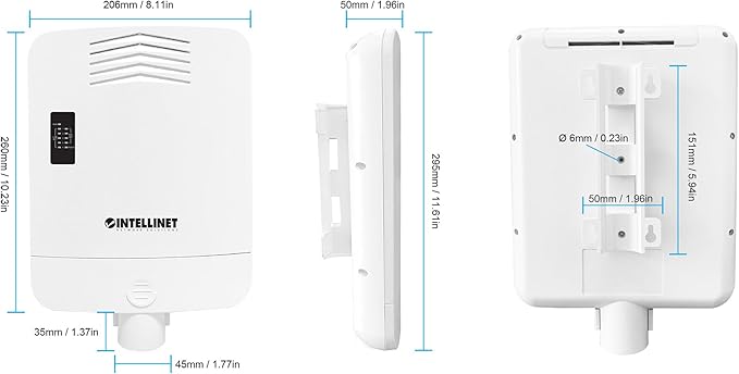 Intellinet Outdoor 5-Port Gig PoE Switch Passthrough - Switch - 5-Port Intellinet Outdoor 5-Port Gig PoE Switch Passthrough - Switch - 5-Port