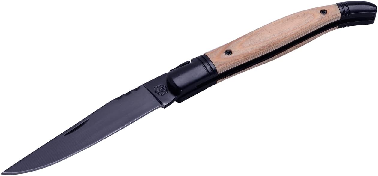 Laguiole Taschenmesser "Light Paka" mit schwarzer Klinge