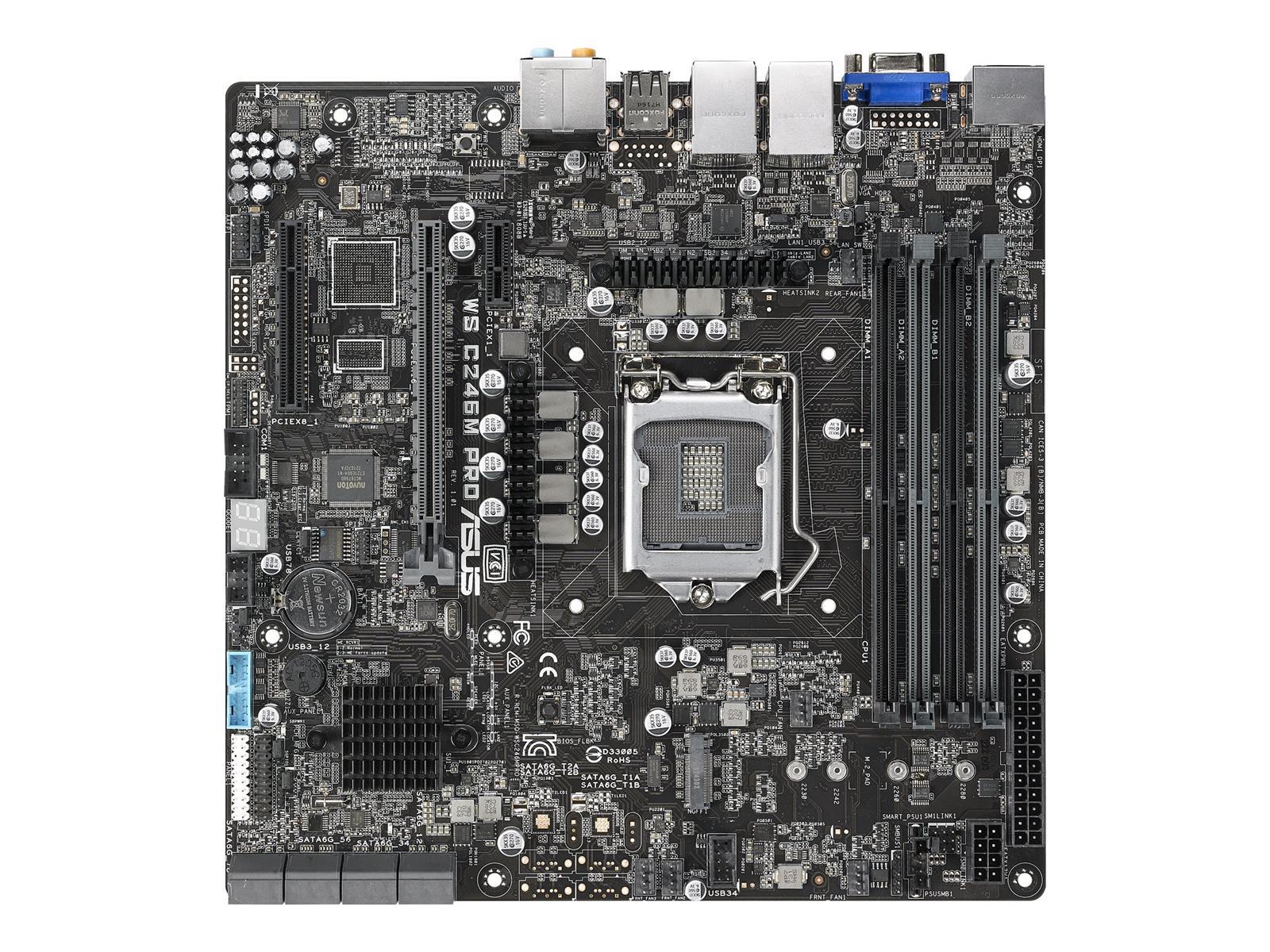ASUS WS C246M PRO Intel C246 LGA 1151 (Socket H4) micro ATX