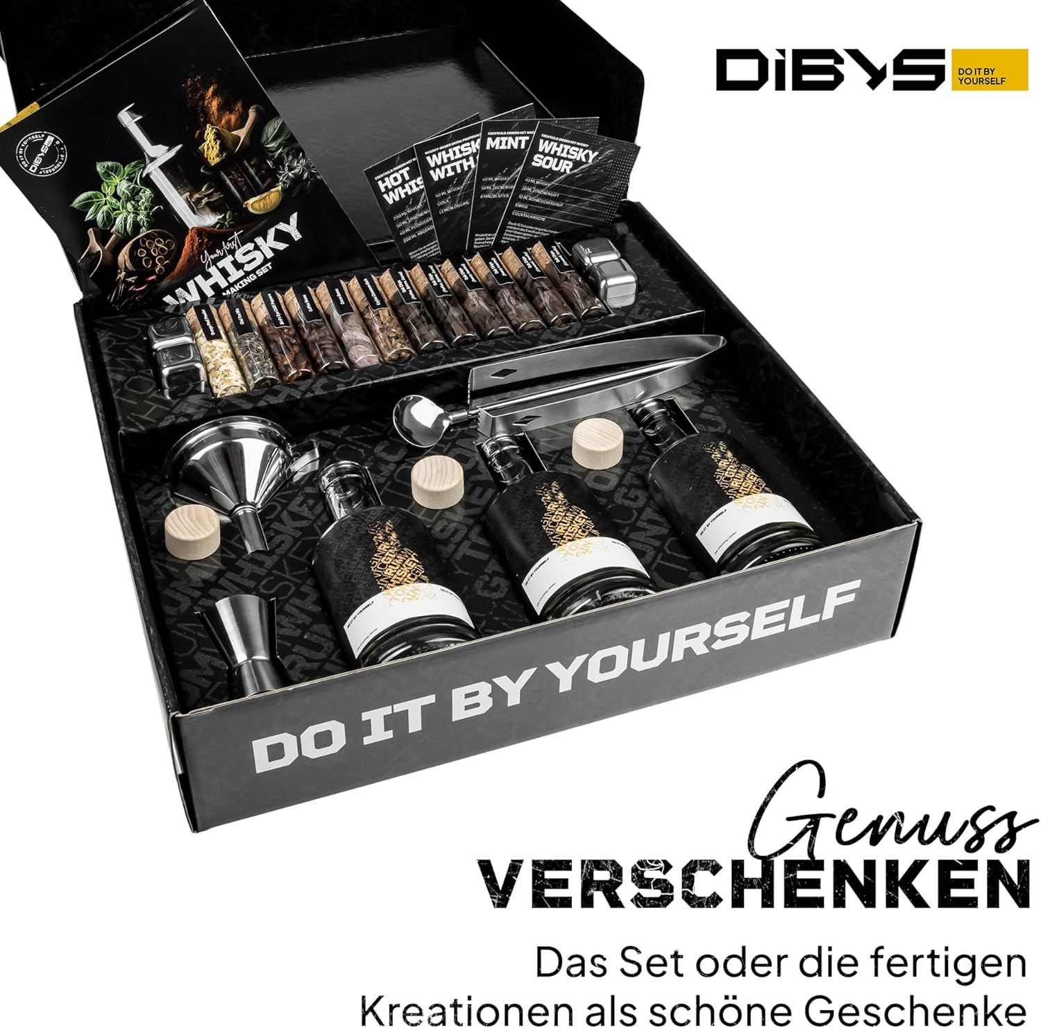 DIBYS WHISKEY  BAUKASTEN SET MIT GEWÜRZEN  MHD 12/26