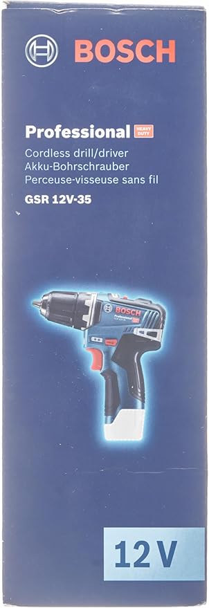 Bosch GSR 12V-35 Professional 1750 RPM Schwarz, Blau