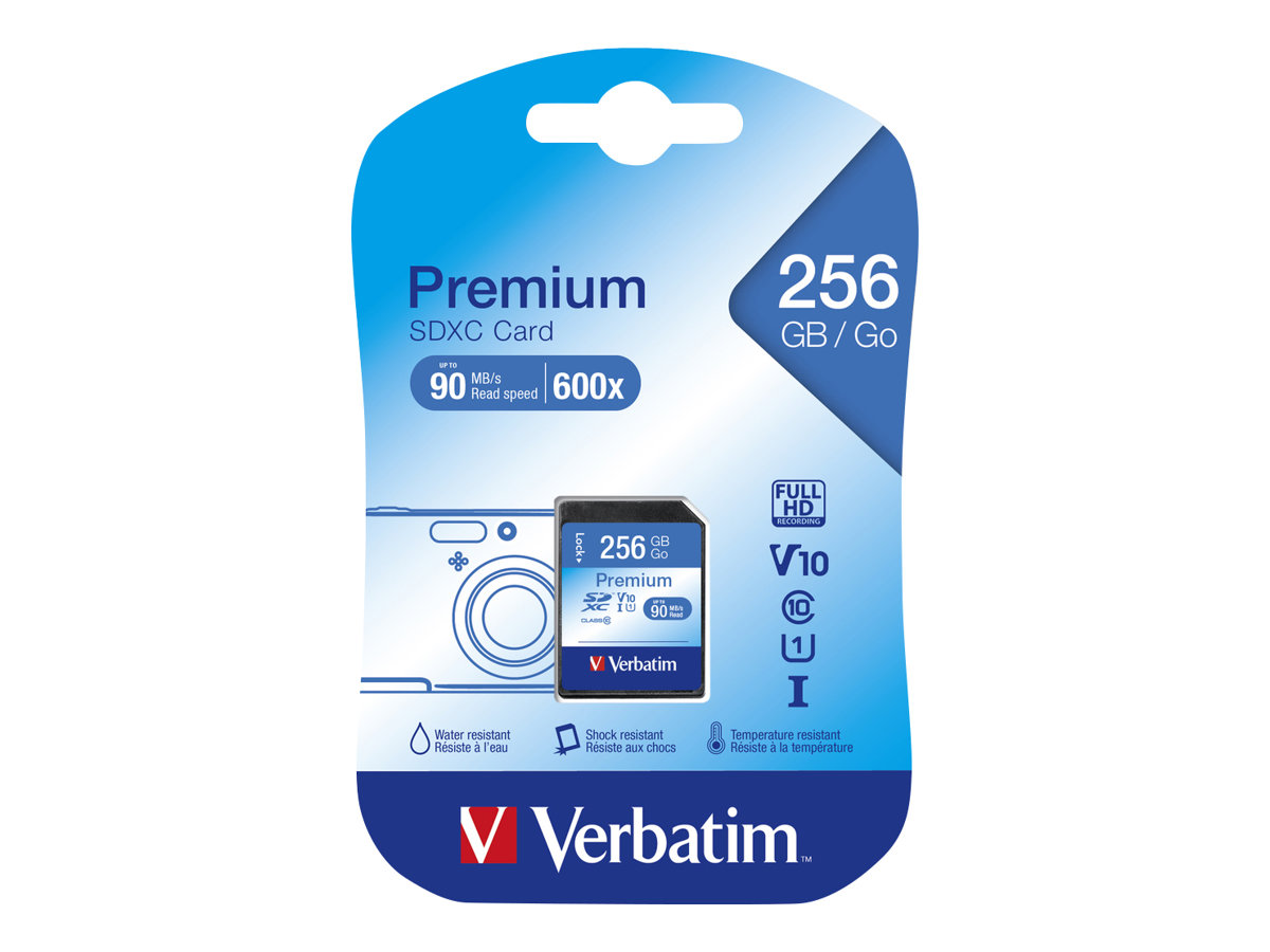 Verbatim Premium 256 GB SDXC UHS-I Klasse 10