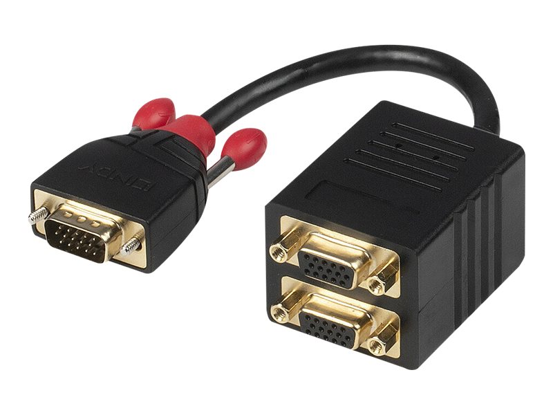Lindy 41214 VGA-Kabel 0,18 m VGA (D-Sub) Schwarz