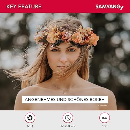 Samyang AF 75mm F1.8 FE (Tiny but Absolute) – Porträt Objektiv Autofokus Vollformat und APS-C Festbrennweite Sony E Mount für Sony A9 II A7 III A7C II A7C R A6600 A6500 A6400 A6300 A6000 A5100 A5000